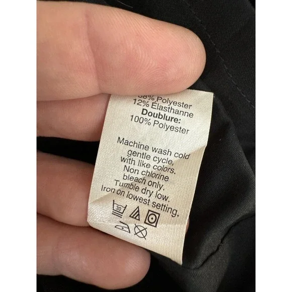 MADEWELL Fit And Flare A-line Dress Classic Modest in Black XS 2 MINT - Picture 5 of 9